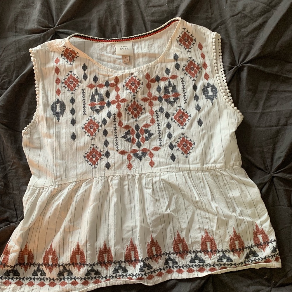 Knox Rose sleeveless white top